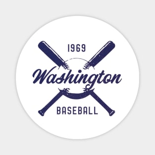 look distressed Washington 1969 baseball USA Magnet